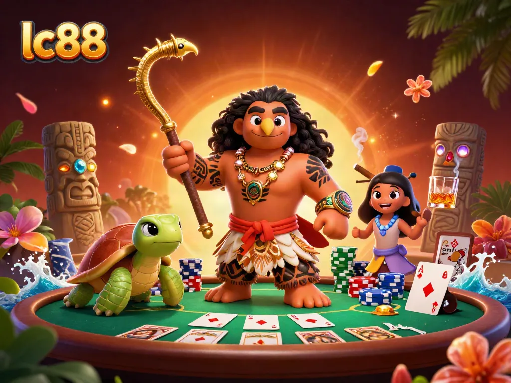 Experience thrilling gameplay with lc88, featuring a vibrant casino scene and energetic characters.